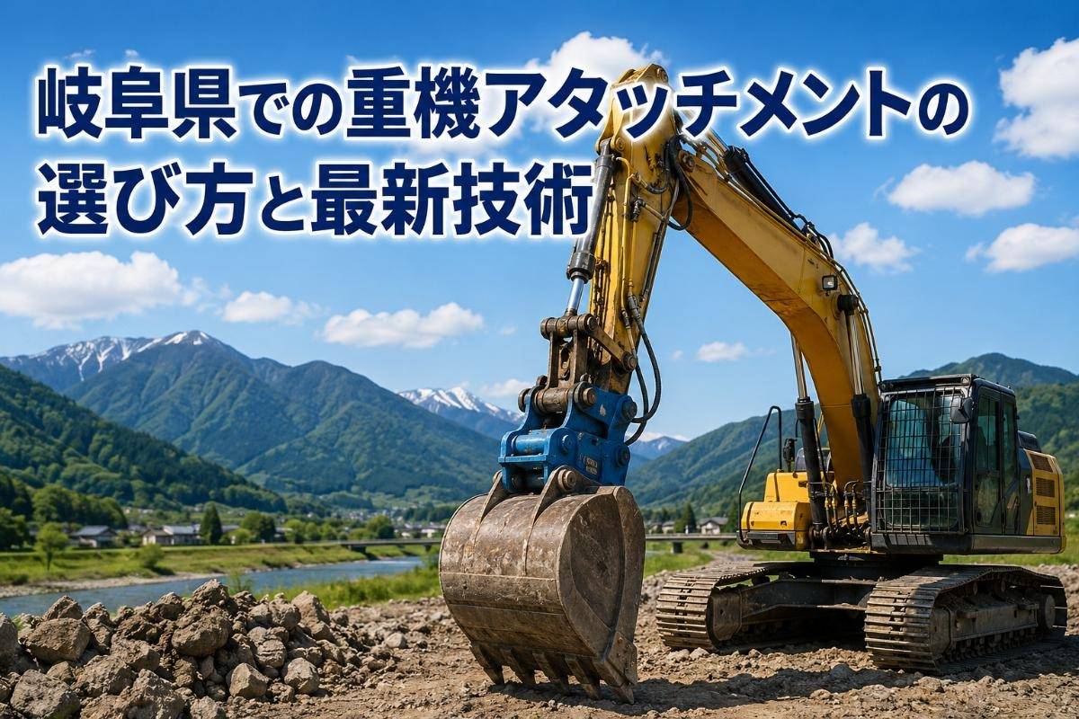 岐阜県での重機アタッチメントの選び方と最新技術
