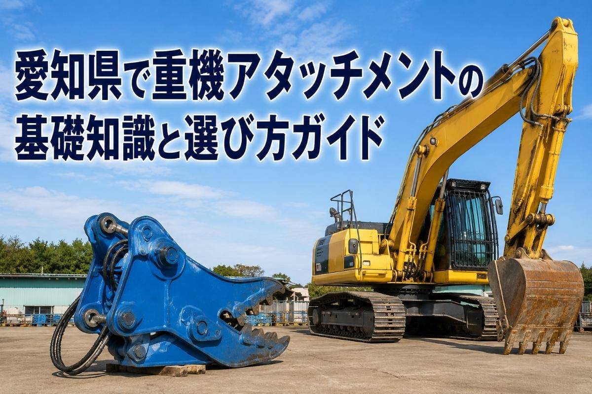愛知県で重機アタッチメントの基礎知識と選び方ガイド