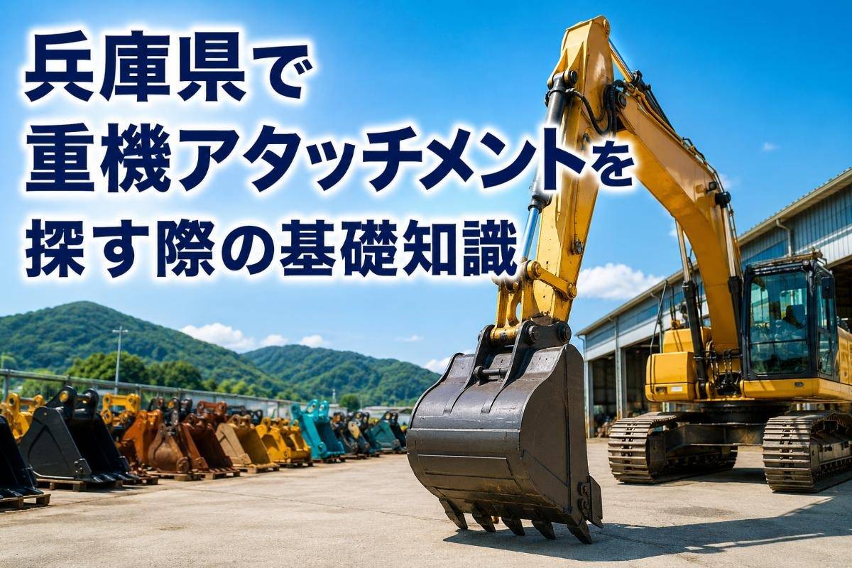 兵庫県で重機アタッチメントを探す際の基礎知識