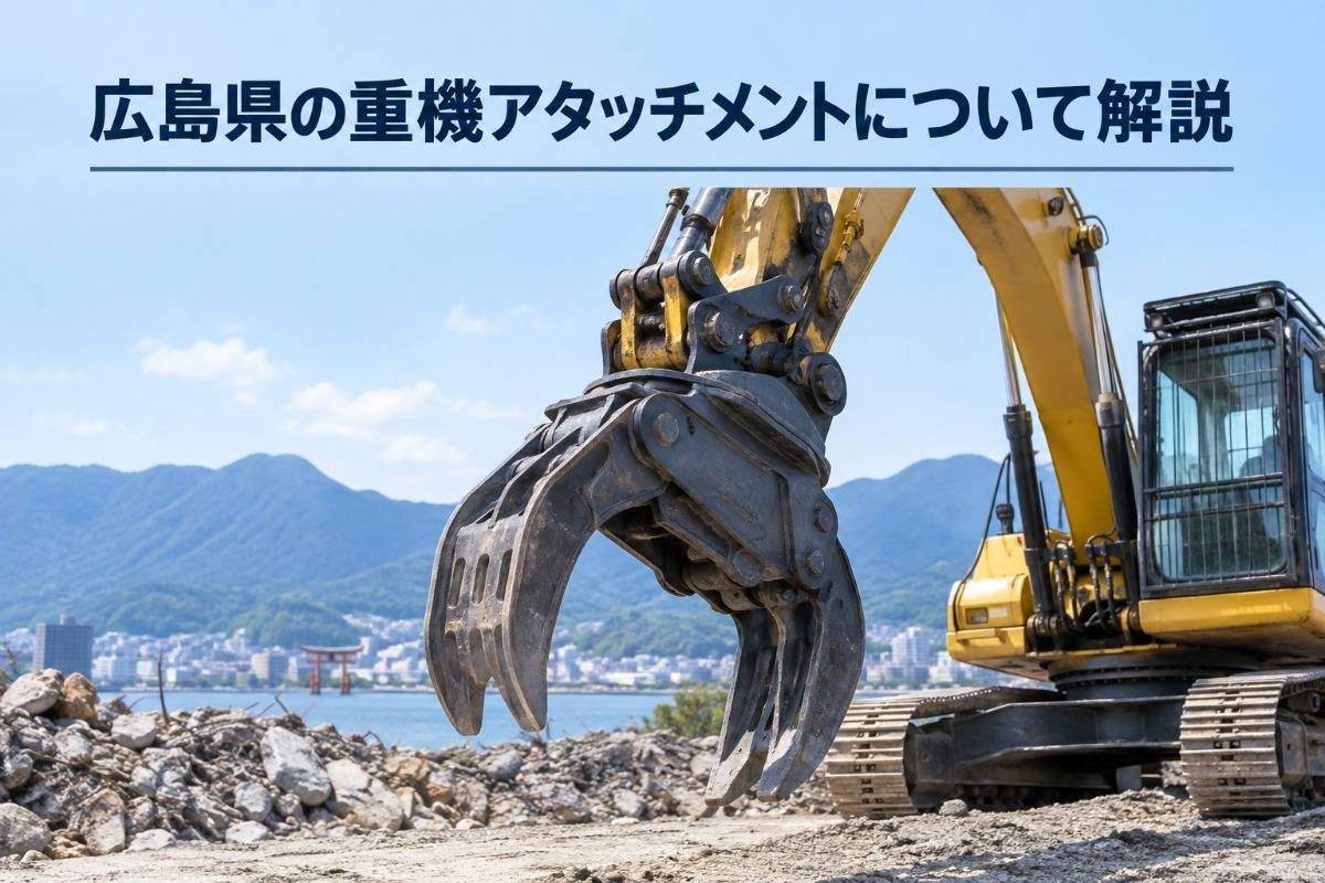 広島県の重機アタッチメントについて解説