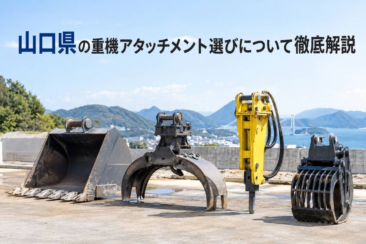 山口県の重機アタッチメント選びについて徹底解説